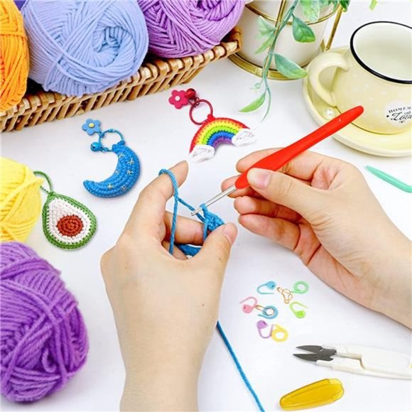 Crochet Yarn Kit for Beginners Adults and Kids, 1650 Yards 30 Colors - Picture 7 of 7